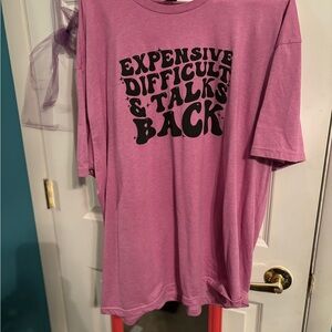Gildan 3x “expensive difficult & talks back” graphic tee in great condition